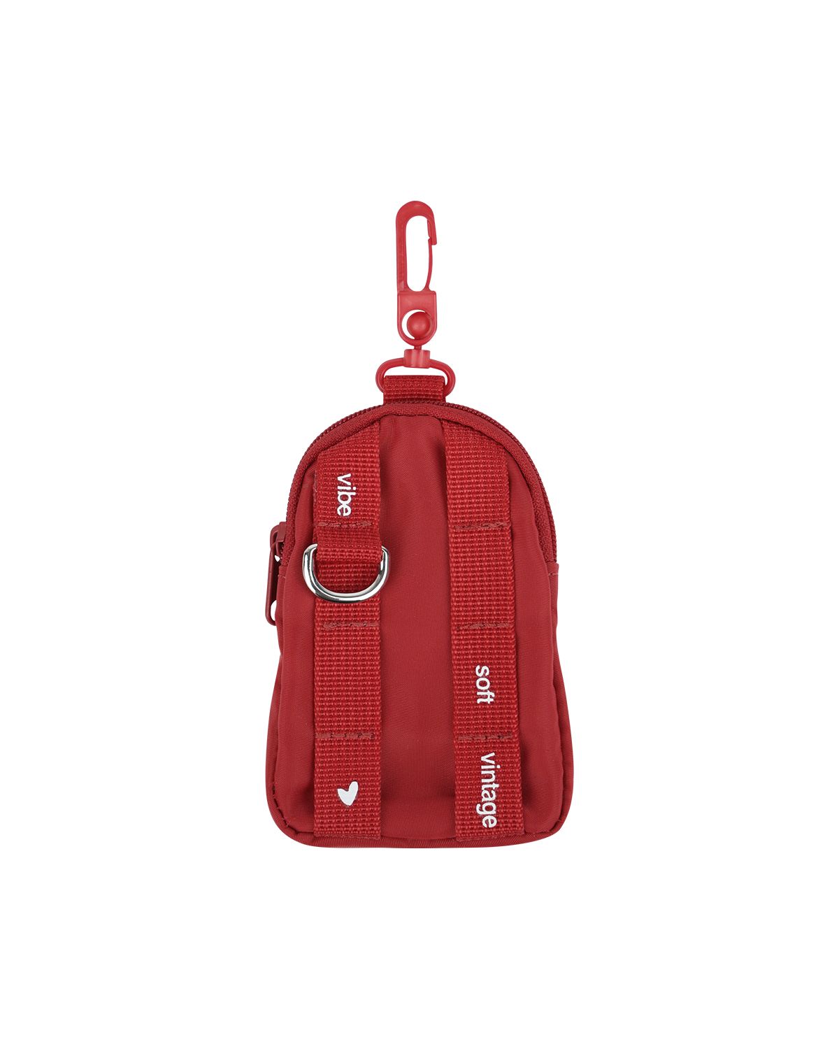 더뮤지엄비지터(THEMUSEUMVISITOR) CARABINER CARD WALLET (RED)