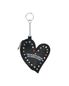 HEART POUCH KEYRING (BLACK)