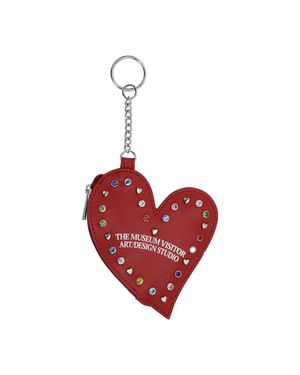 HEART POUCH KEYRING (RED)
