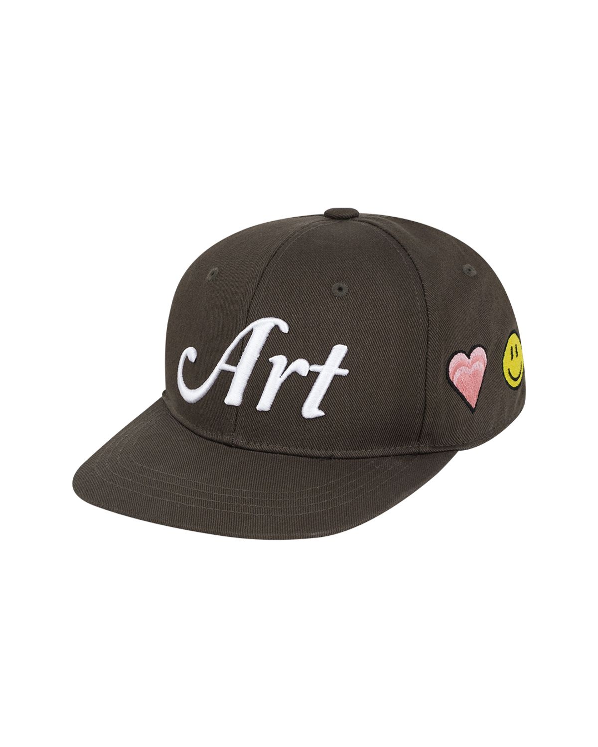 더뮤지엄비지터(THEMUSEUMVISITOR) ART ICON EMBROIDERY CAP (BROWN)