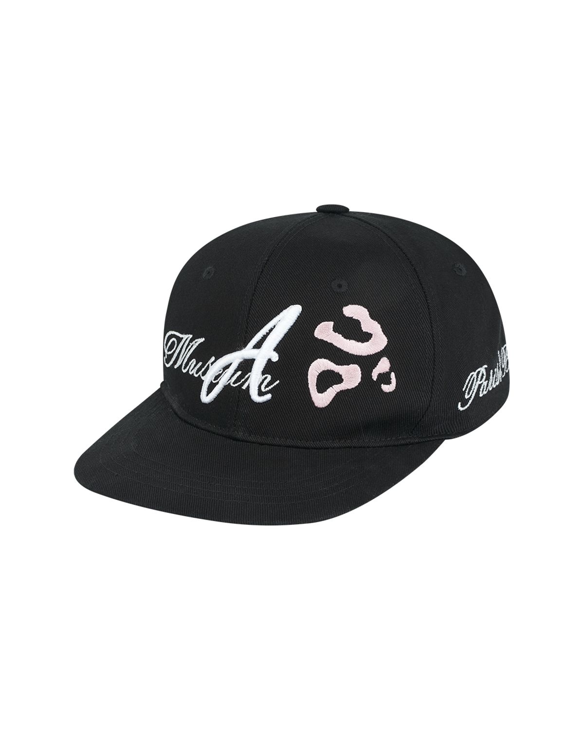 더뮤지엄비지터(THEMUSEUMVISITOR) LEOPARD EMBROIDERY CAP (BLACK)