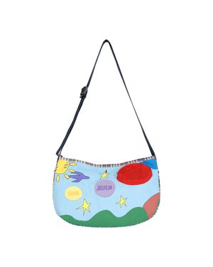 CHECK PRINTED SHOULDER BAG (MINT)
