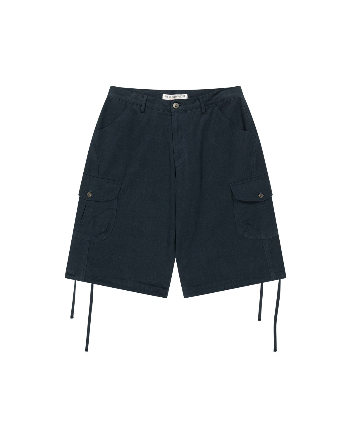 더뮤지엄비지터(THEMUSEUMVISITOR) WASHED CARGO BERMUDA PANTS (DEEP NAVY)