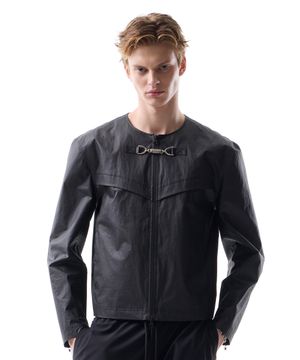 엔필드 카라리스 바이커 자켓 블랙