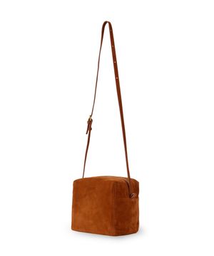 SUEDE PICNIC BAG CAMEL