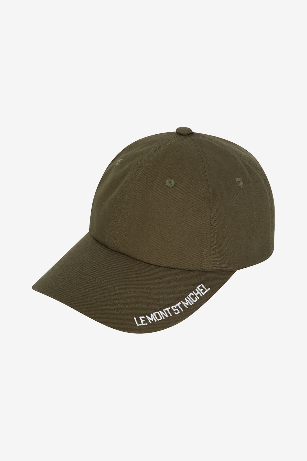 르몽생미셸(LE MONT ST MICHEL) Side Lettering Point Cap_Khaki