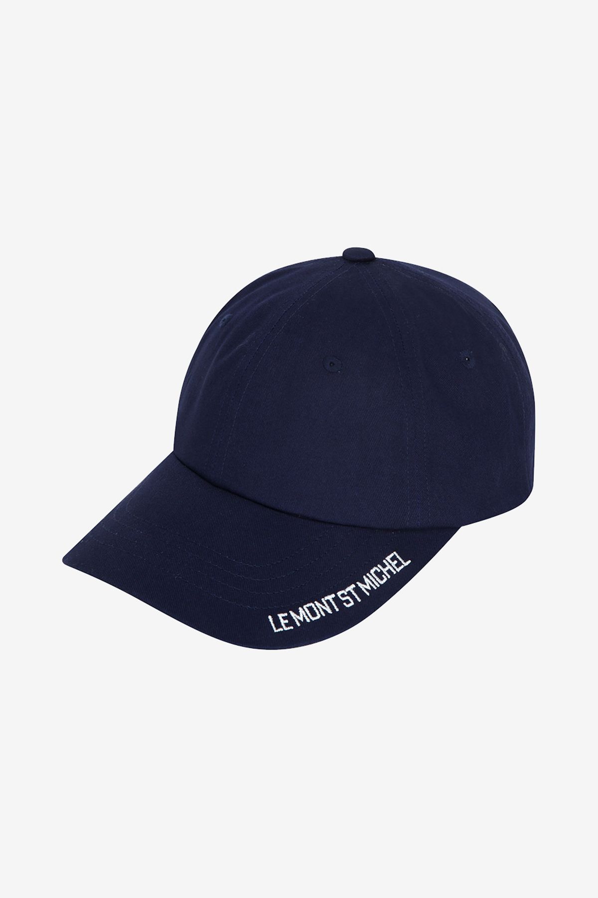 르몽생미셸(LE MONT ST MICHEL) Side Lettering Point Cap_Navy