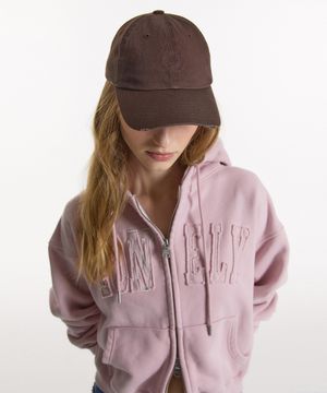 BACK PIXEL LOGO BALL CAP BROWN