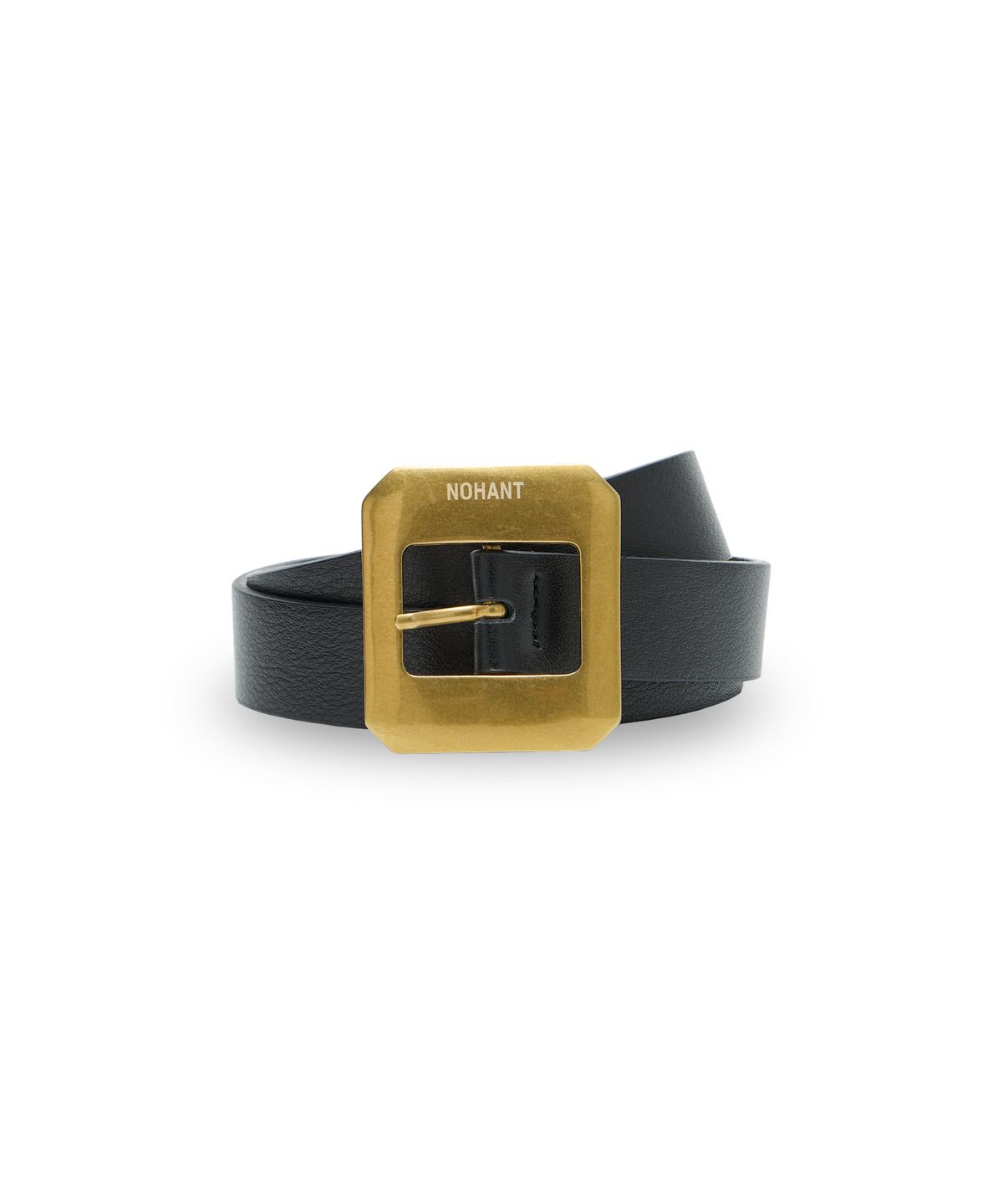노앙(NOHANT) SQUARE BUCKLE LEATHER BELT-FRAME