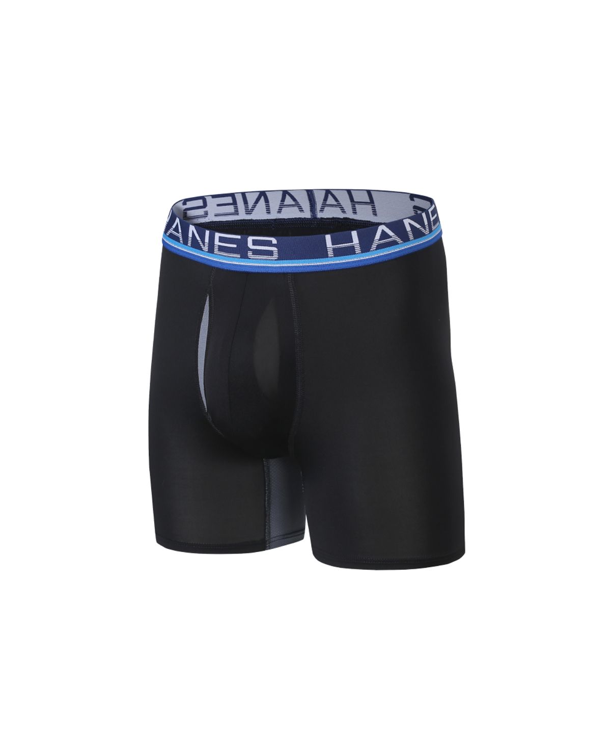 헤인즈(HANES) 토탈 서포트 파우치 박서 브리프 (엑스템프) 블랙 X 네이비