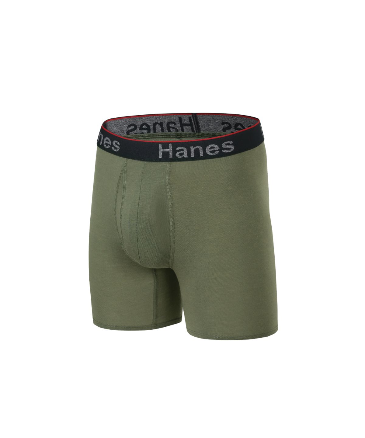 헤인즈(HANES) 토탈 서포트 파우치 박서 브리프 아미 그린
