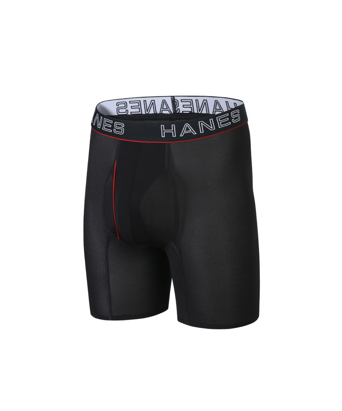 헤인즈(HANES) 컴포트 플렉스 핏 박서 브리프 (메쉬) 블랙 X 레드