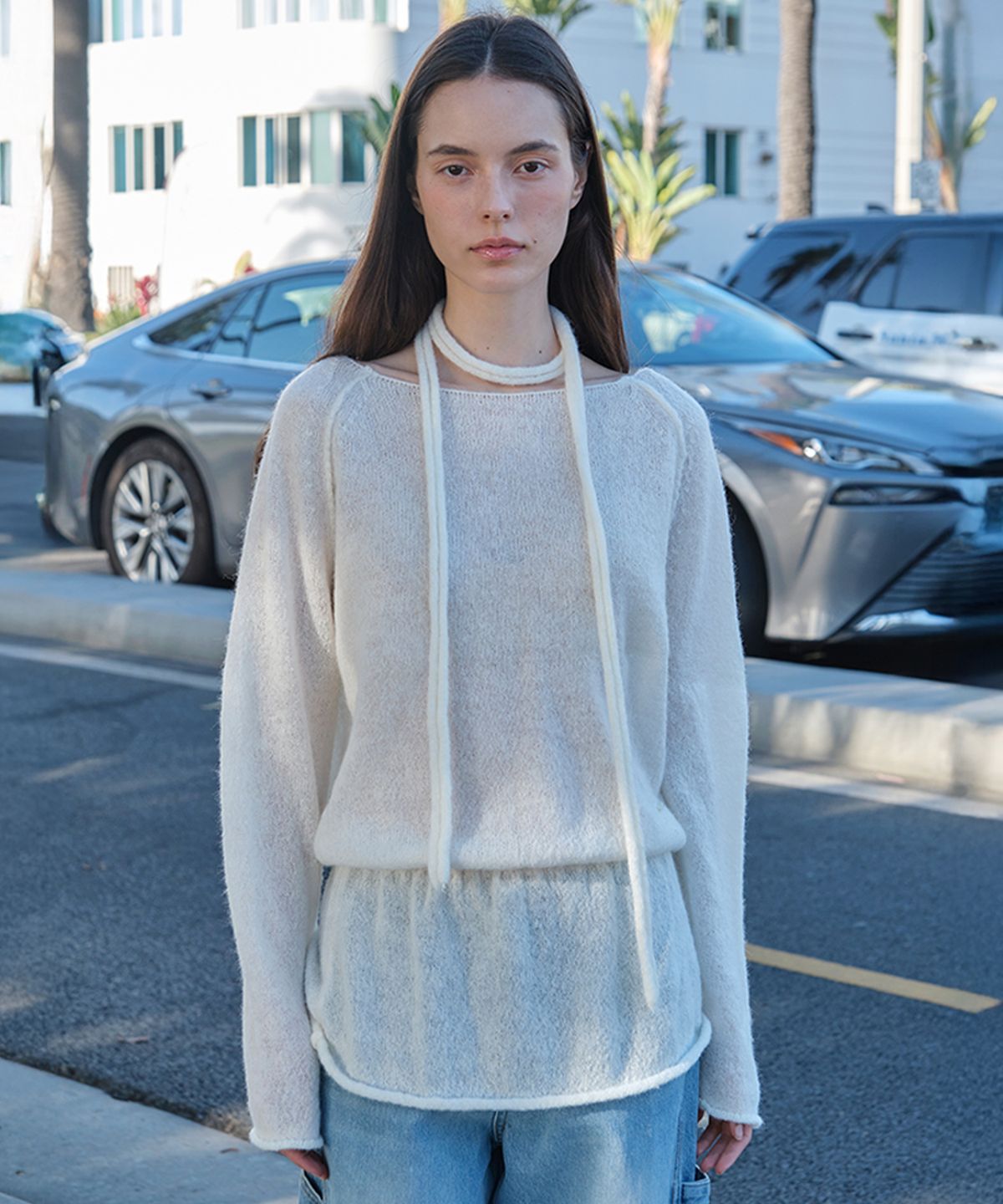 썸웨어버터(SOMEWHEREBUTTER) Bona Alpaca Knit - Ivory
