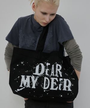 페인트 드랍 숄더백 (블랙)