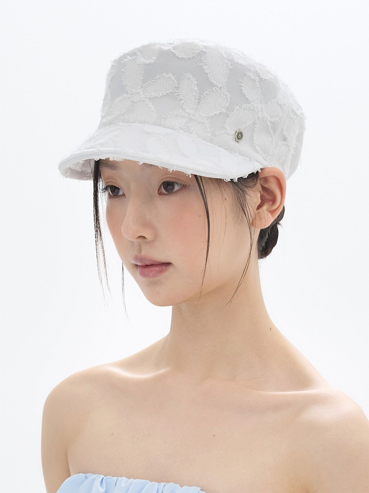 브라운햇(BROWNHAT) 소프트 워크 캡 - 화이트