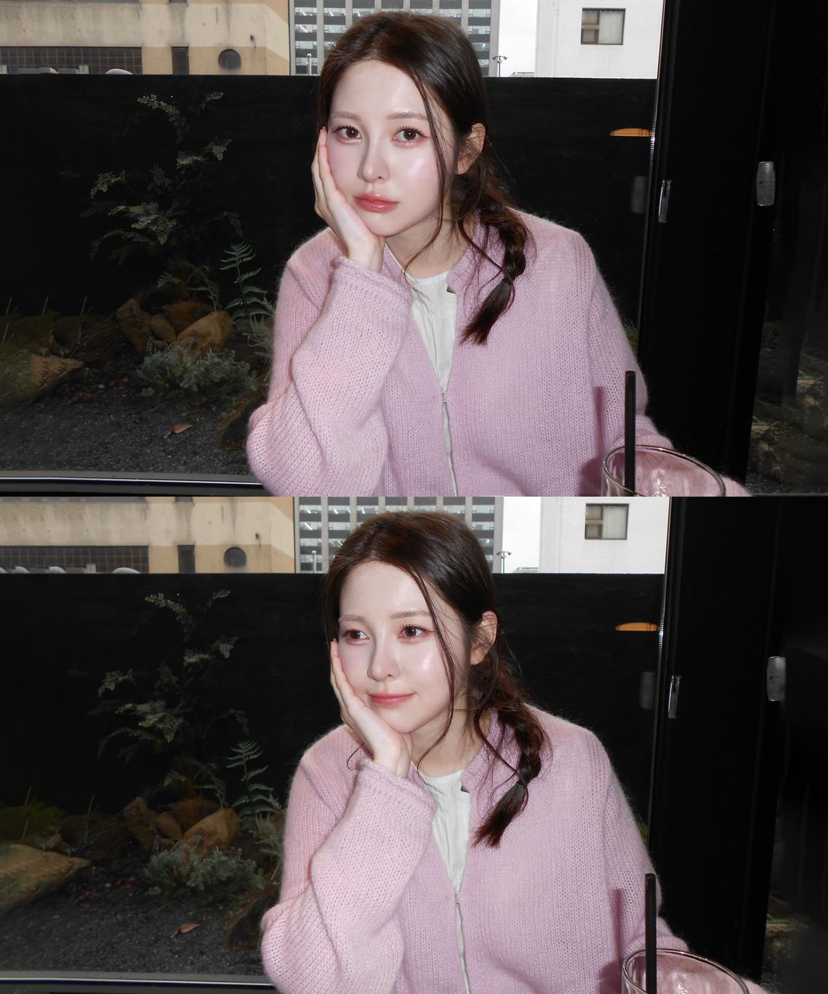 더애틋(THE AÉTUT) Mohair Wool Drawstring Cardigan_Pink