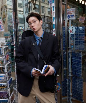 페퍼유 X 플랙 블레이저 블랙