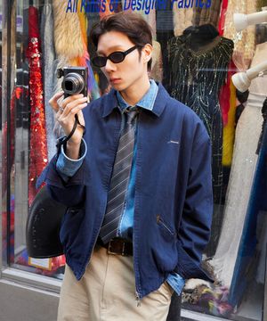 페퍼유 X 플랙 코튼 블루종 2colors