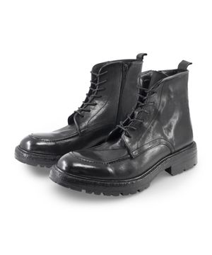 ITALY 930B 홀스하이드 U팁 레이스업부츠 블랙