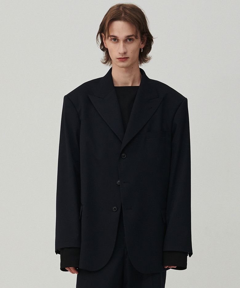 [COLLECTION LINE] 아티잔 테일러드 울 자켓 네이비