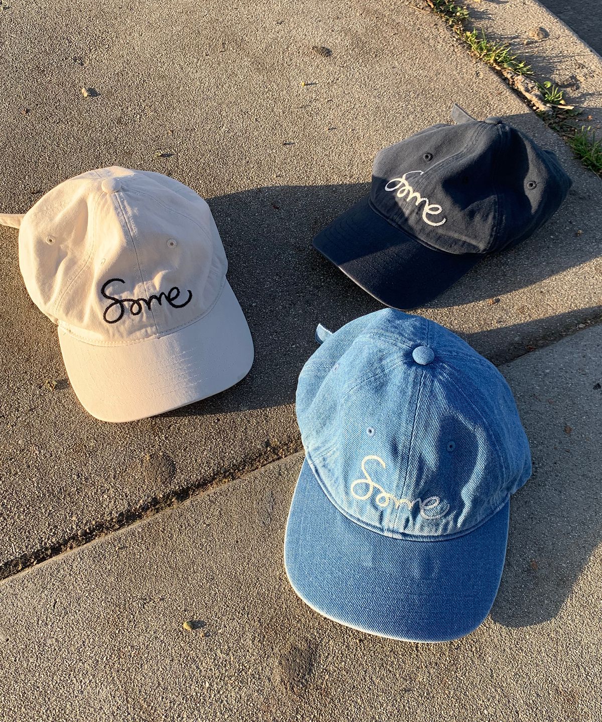 썸웨어버터(SOMEWHEREBUTTER) Some Logo Ball Cap - 3Color