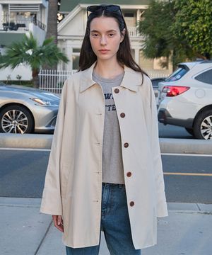 Most Half Trench Coat - Cloudy Beige