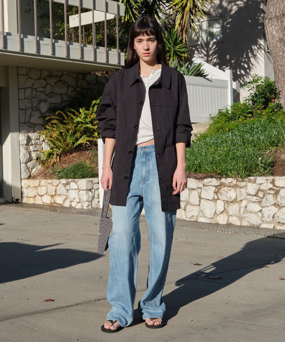 로우클래식(LOW CLASSIC) RELAXED SHIRT JACKET_BLACK [LC261JK01BK]