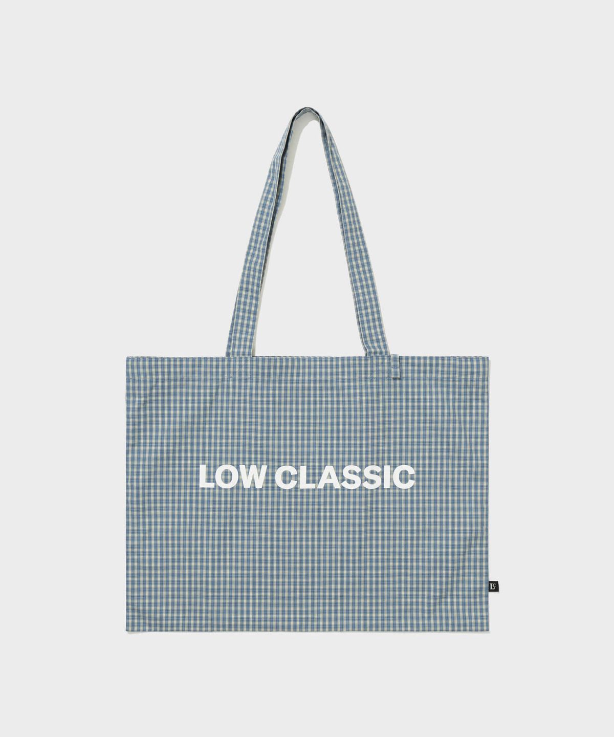 로우클래식(LOW CLASSIC) Lc CHECKED LOGO MIDI BAG_LAKE BLUE [LC267BA08LA]