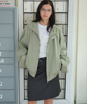 WASHED COTTON JUMPER_KHAKI BEIGE [LC261JP03KB]