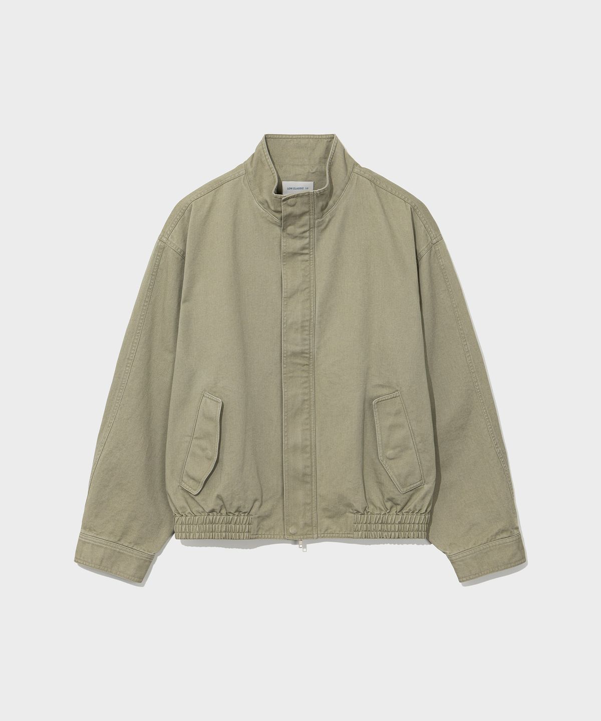 로우클래식(LOW CLASSIC) WASHED COTTON JUMPER_KHAKI BEIGE [LC263JP03KB]
