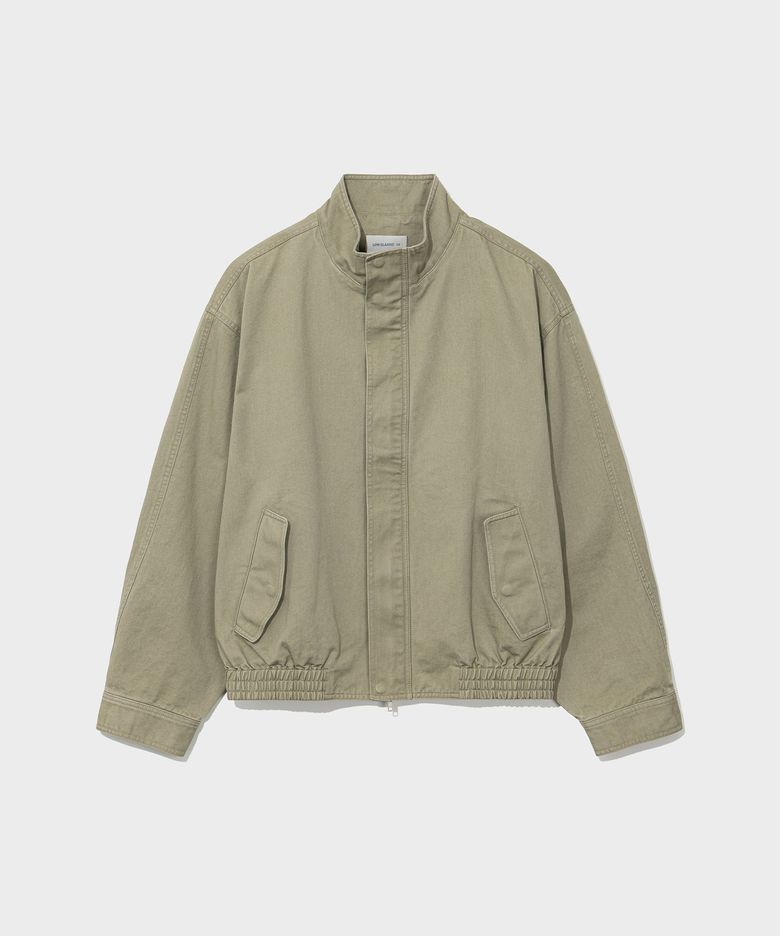 WASHED COTTON JUMPER_KHAKI BEIGE [LC263JP03KB]
