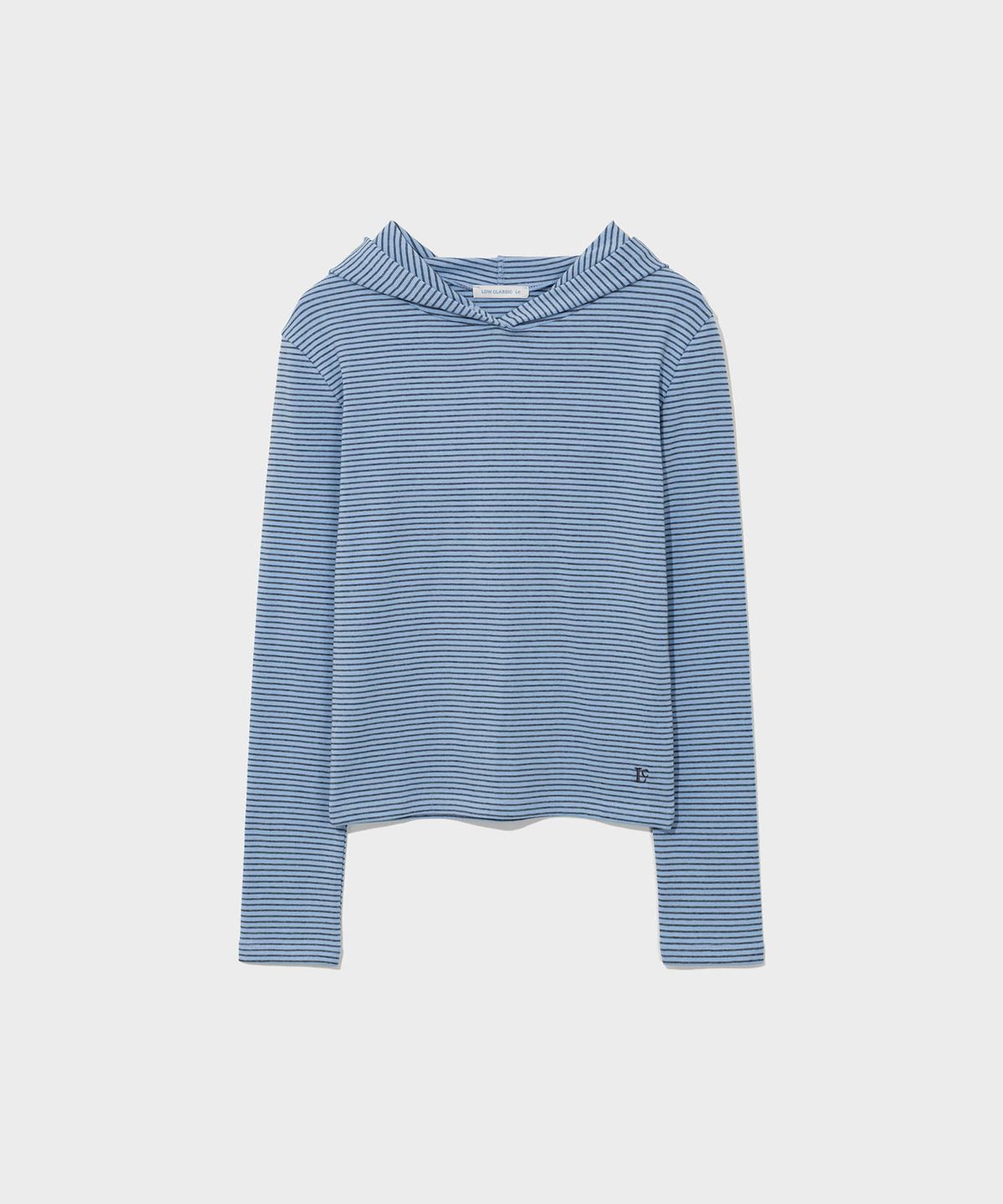 로우클래식(LOW CLASSIC) Lc STRIPED HOODIE TEE_BLUE [LC263TS03BL]