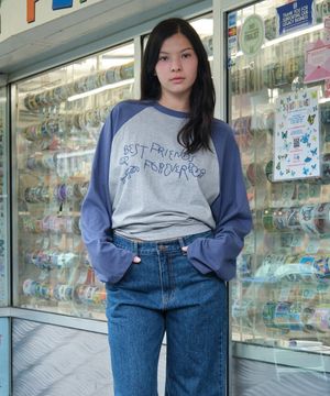 Lc BFF RAGLAN TEE_MELANGE GREY [LC261TS08MG]