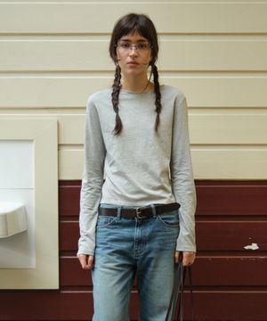 Lc LONG-SLEEVE TEE_MELANGE GREY [LC267TS06MG]