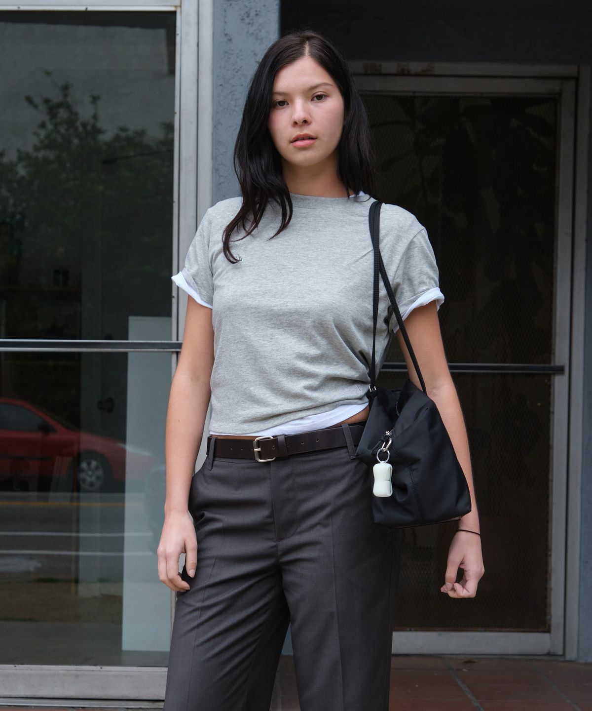 로우클래식(LOW CLASSIC) Lc BABY TEE_MELANGE GREY [LC267TS04MG]