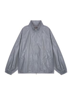 MATIN KIM LOGO COATING JUMPER FOR MEN IN DARK GREY