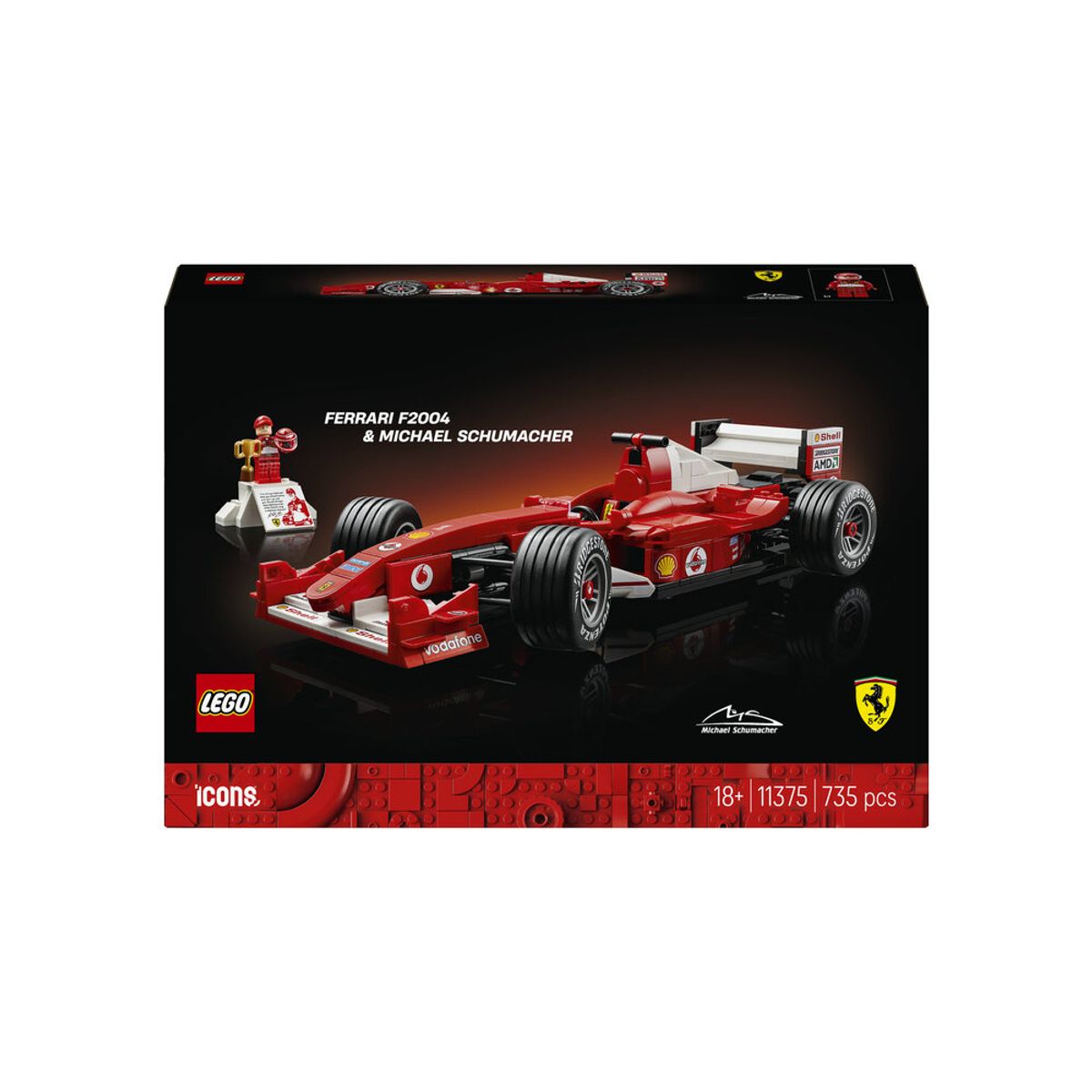 레고(LEGO) 레고 아이콘 11375 Ferrari F2004와 미하엘 슈마허 [레고공식]