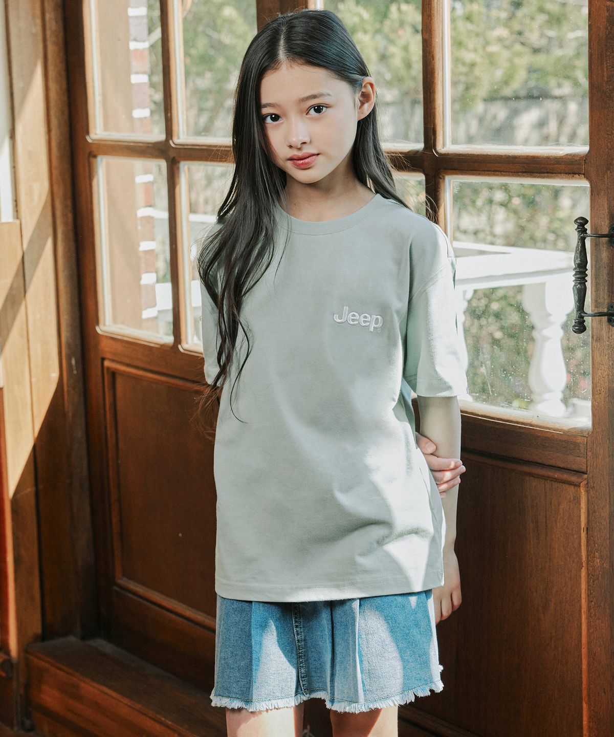지프키즈(JEEPKIDS) 엠로고 프린팅 티셔츠(KR5TSU173MT)
