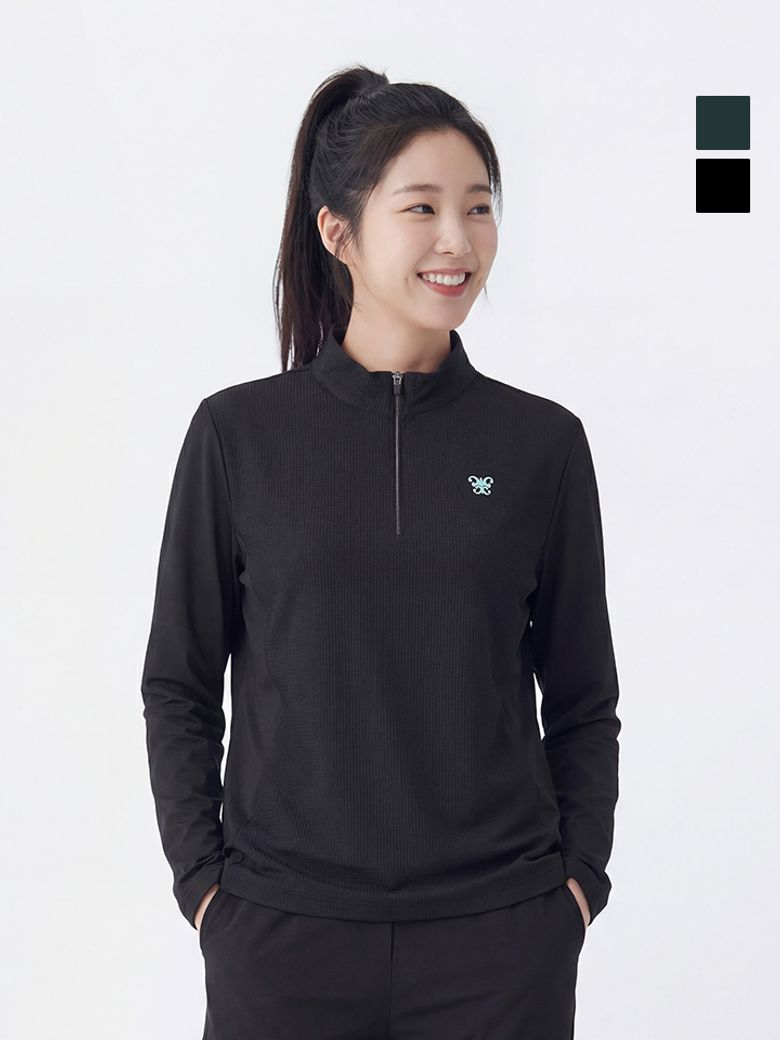 여성 시어서커 집업티_WQ1WCTS306