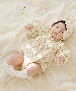 꽃들이 챙기는 우리 아가의 어여쁨 - 아기 골덴 바디슈트