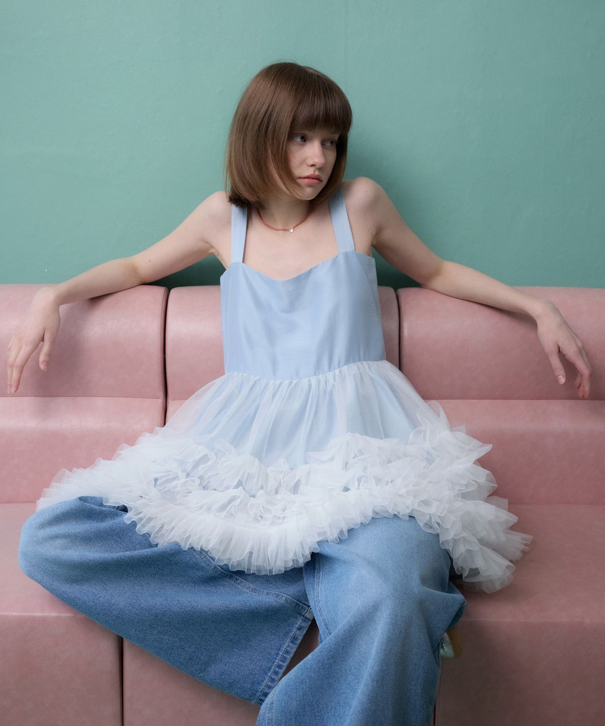 뮈르뮈르(MURMURE) 로라 캉캉 레이스 원피스_Lora Dress