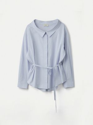 Lightweight Poplin Spread Collar Shirt_Breeze