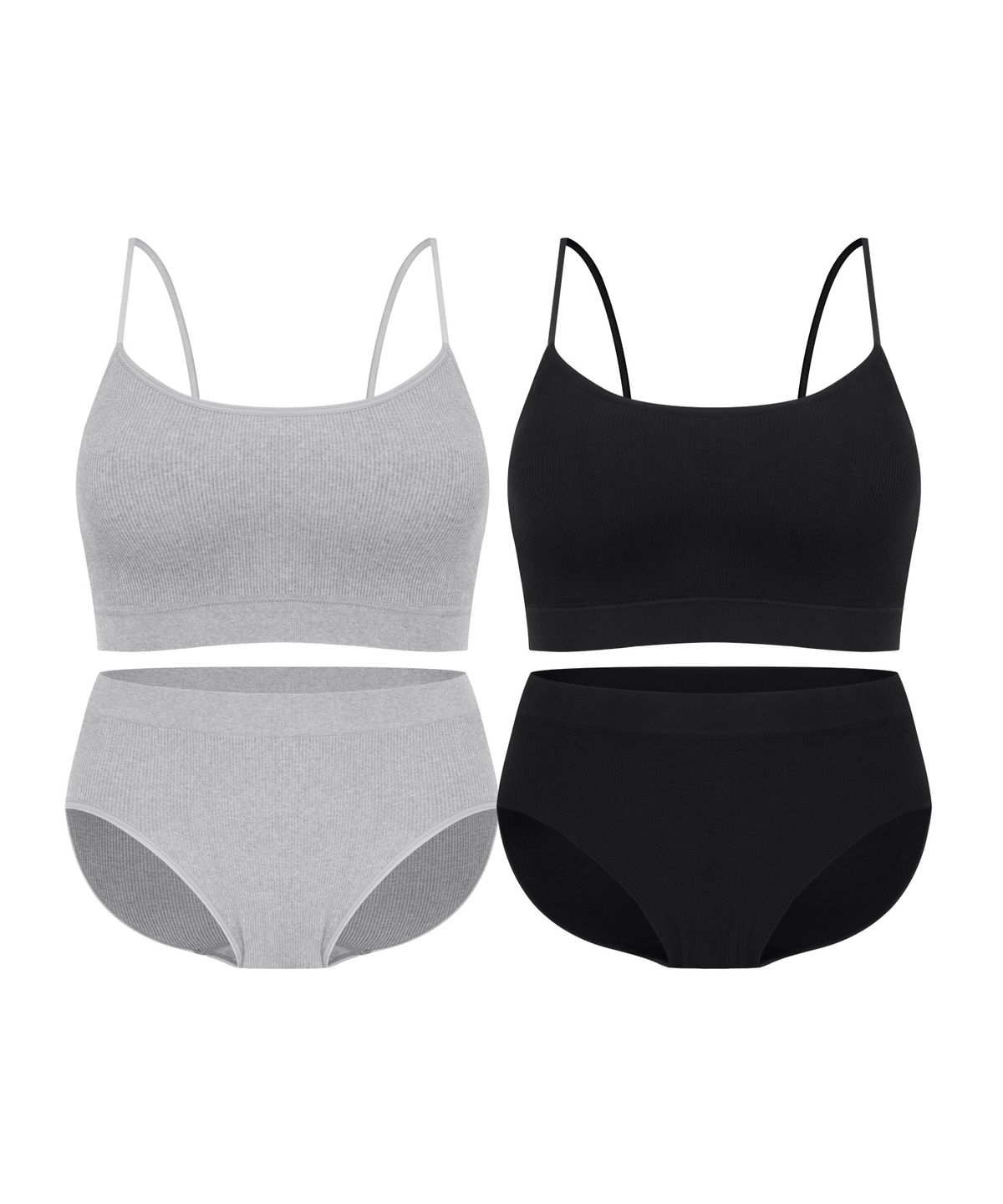 크로커다일 이너웨어(CROCODILE INNERWEAR) [2SET] 에센셜 이지핏 심리스 브라렛팬티