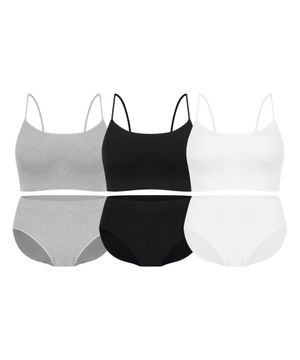 [3SET] 에센셜 이지핏 심리스 브라렛팬티