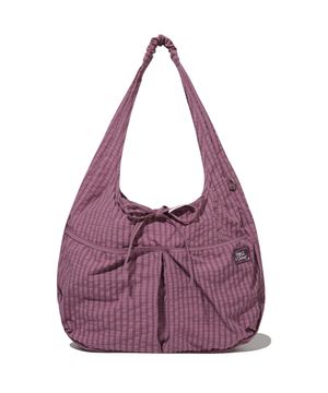 우먼 셔링 에그 에코백 퍼플