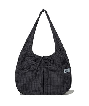 우먼 셔링 에그 에코백 네이비