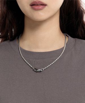 스퀘어 크로스 박스 체인 목걸이