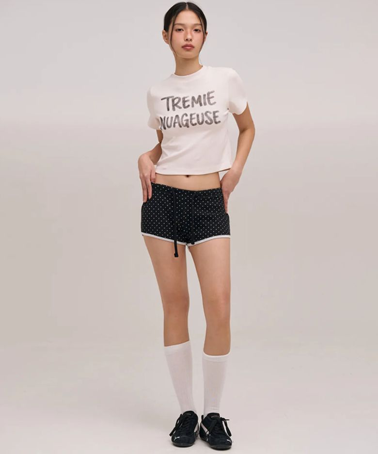 MICRO DOT SHORTS (BLACK)
