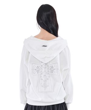 Nostalgia Hoodie Zip-Up (White)