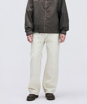 더블니 카펜터 와이드 팬츠 크림